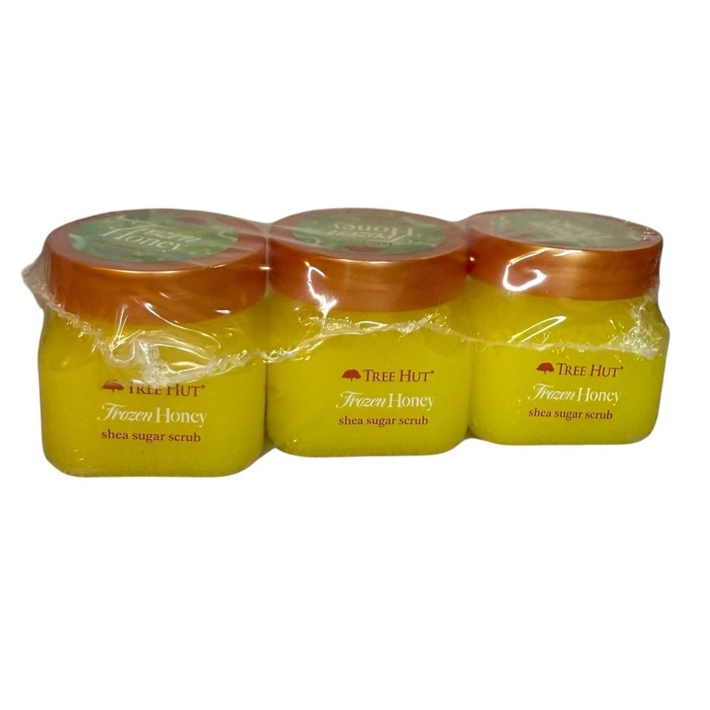 Tree Hut Frozen Honey Scrub 3 Pack , 3.4 Oz Each, New Mini Shea Sugar Scrub